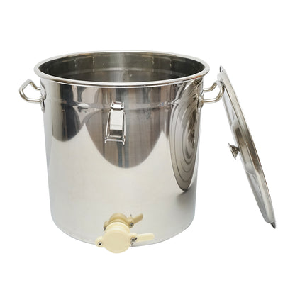 Stainless steel honey extractor with lid for 40kg of honey