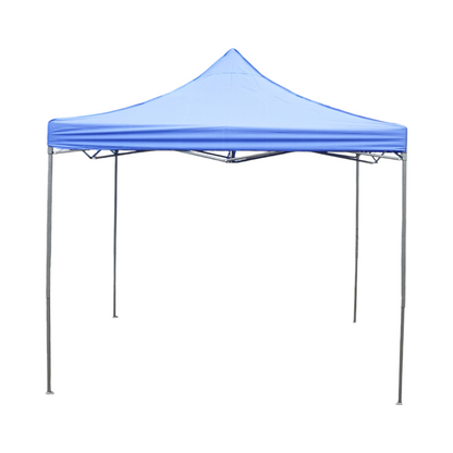 Blue pavilion tent 3x3m, adjustable height, foldable