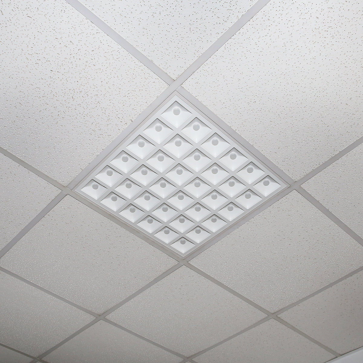 Slim LED panel 48W, 220V, 6500K, IP20, 595x595x20mm for ceiling tiles Breckner Germany