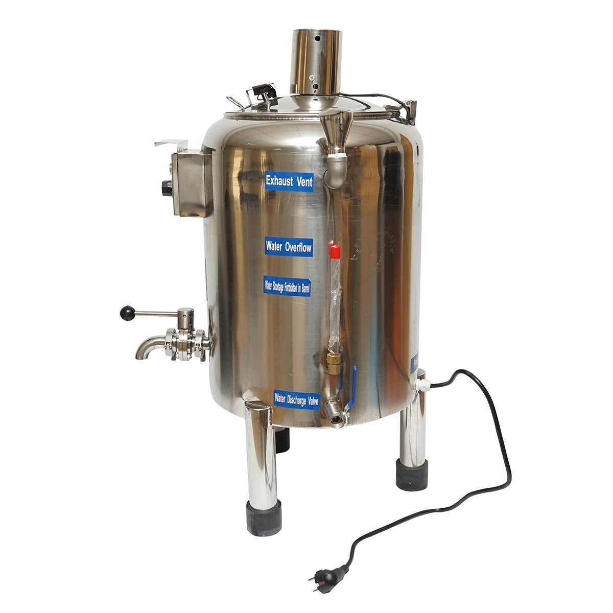 Stainless steel automatic pasteurization machine for milk, juices, capacity 20L, 305x350x300mm