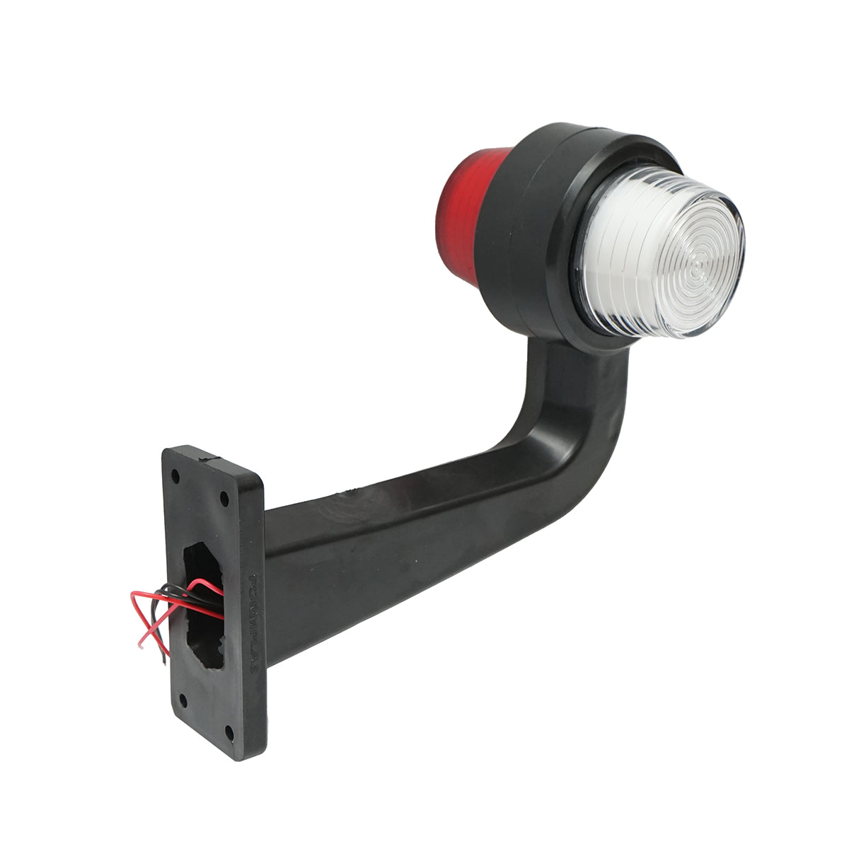 Set of LED side marker lamps with arm 12-24V, white-red FR0158 Breckner Germany