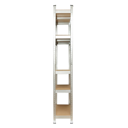 Metal shelf with 5 MDF shelves, 180x60x30cm, 100kg/shelf, assembly without screws Breckner Germany
