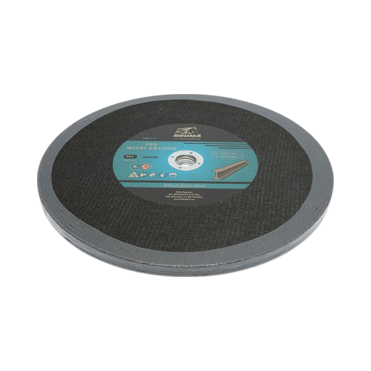 Flex disc for cutting and polishing metal T41 355x3.0x25.4mm