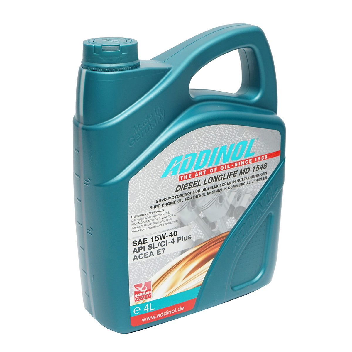 4L Longlife MD1548 15W40 Addinol oil for diesel engines
