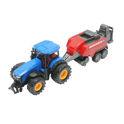 Blue tractor with trailer, 304x85x83mm toy for children aged 3 and over