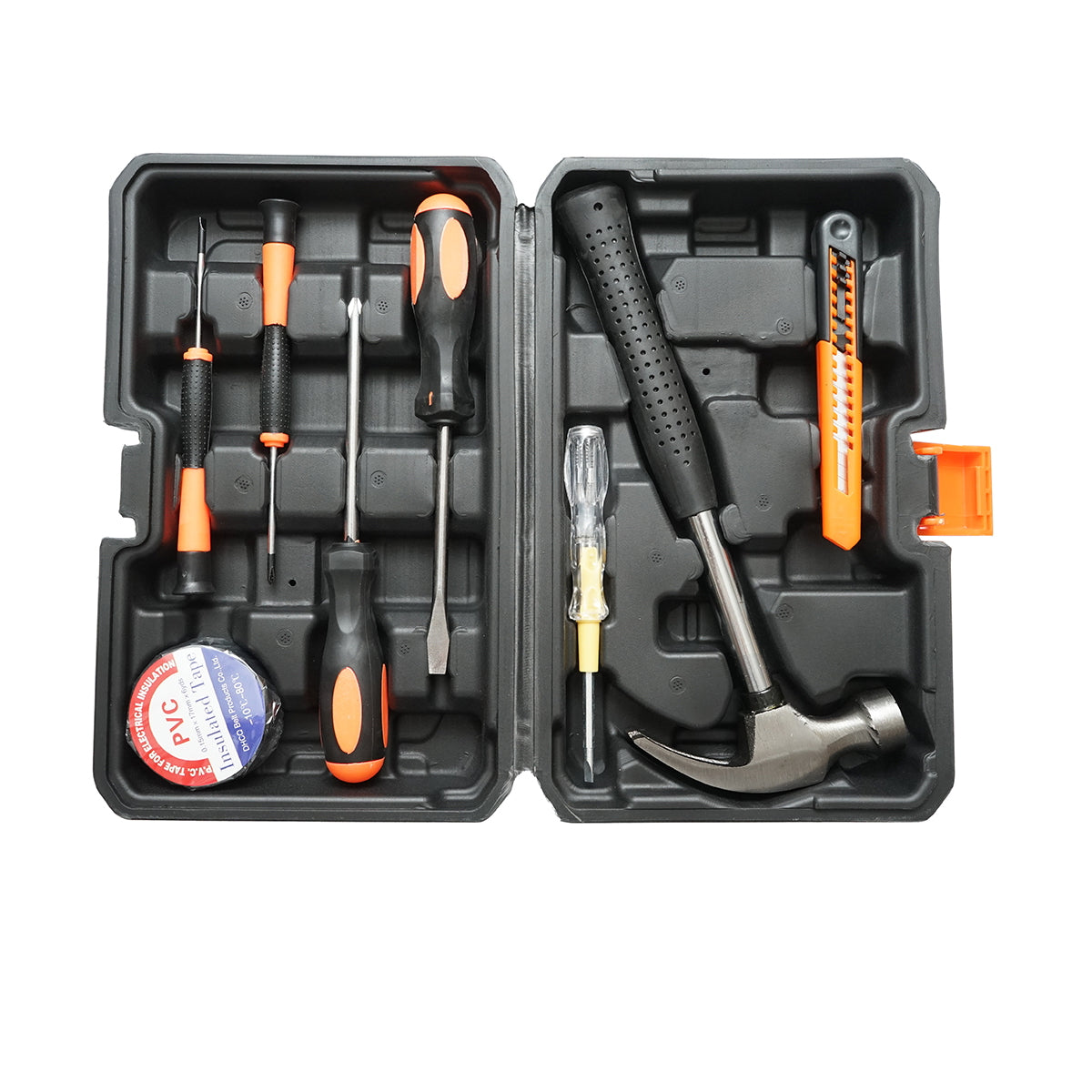 Combined tool and equipment set 8 pieces