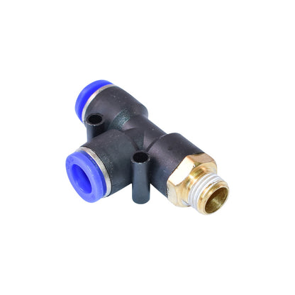 Quick T plastic connector and metal screw fi 10x10 with 1/4