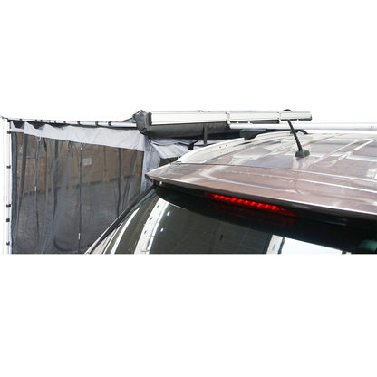 Side car awning 200x250cm, marquee, foldable with ceiling attachment and anti-insect net