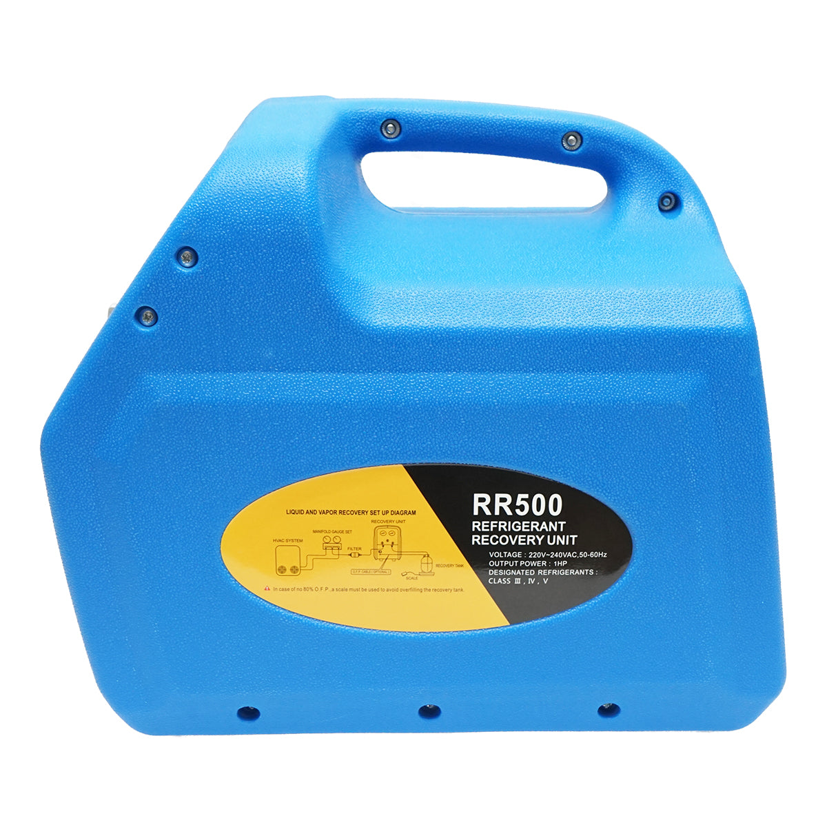 Freon recovery station 1 HP, 220V for categories III, IV, V