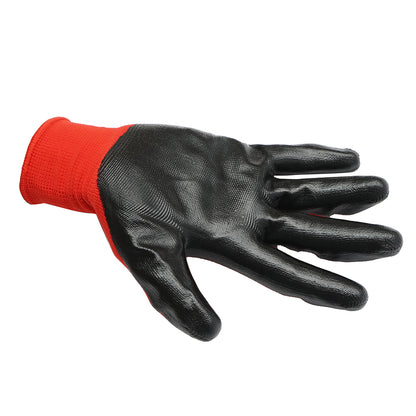 Synthetic rubber working gloves black-red size 10 Breckner Germany