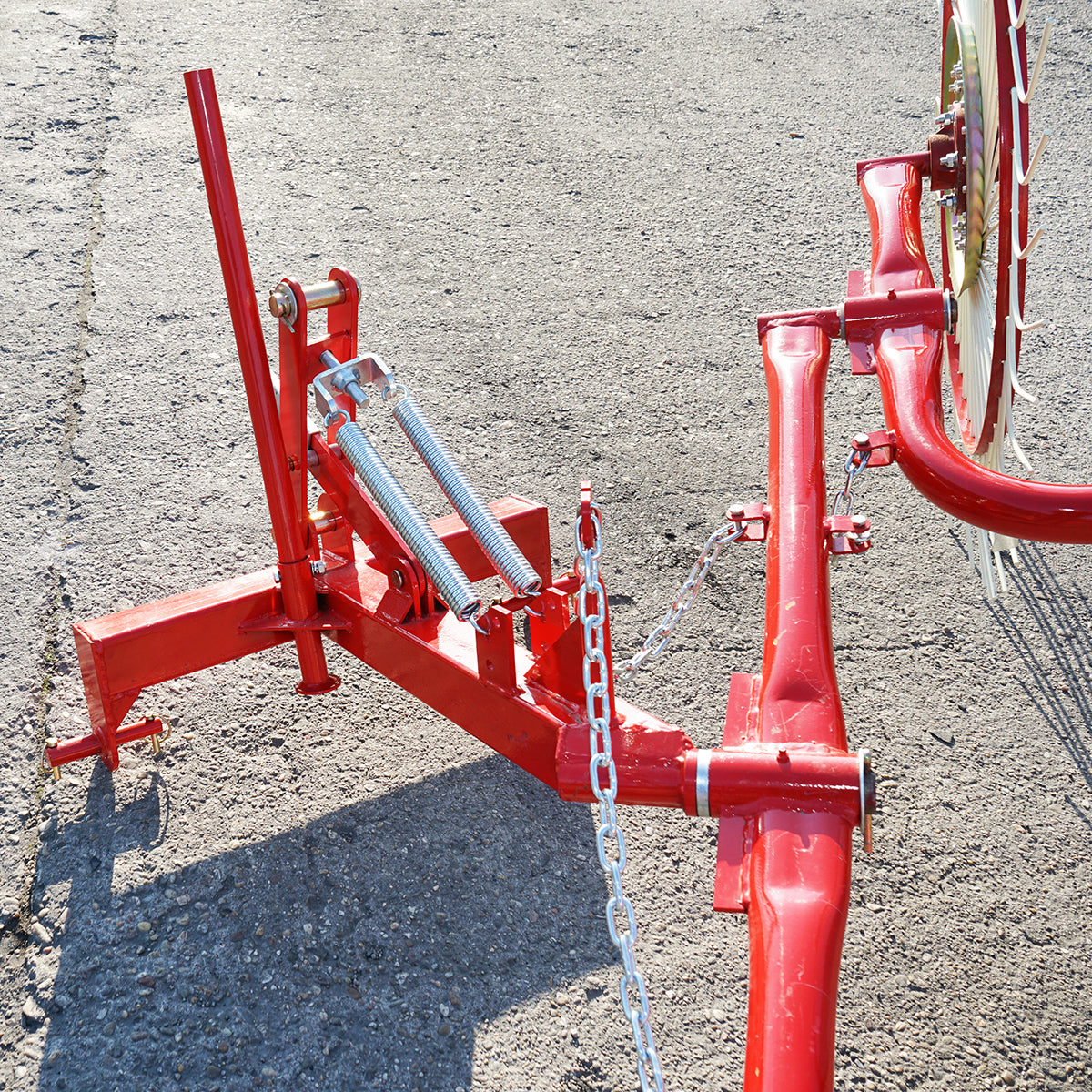 Sun-type rake with 4 rotors, diameter Ø 1400 mm.