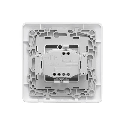 Simple white switch ST 220V - 250V, 10A built-in