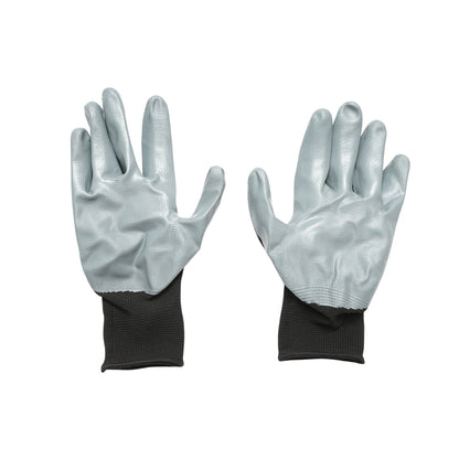 Black-gray nitrile coated synthetic work gloves size 10 Breckner Germany