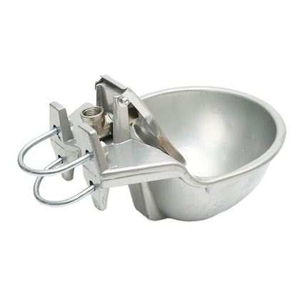 Aluminum waterer 2.5L with flap and mounting accessories