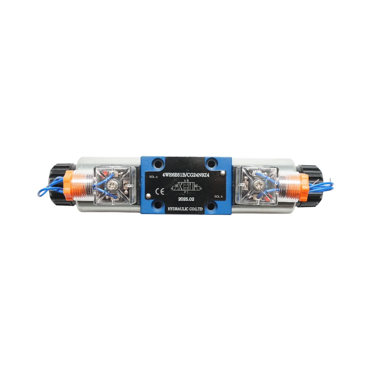 Directional solenoid valve 24VDC 25W for 6 ways flow control hydraulic installations HDQX126J 4WE6J61B CG12N9Z4