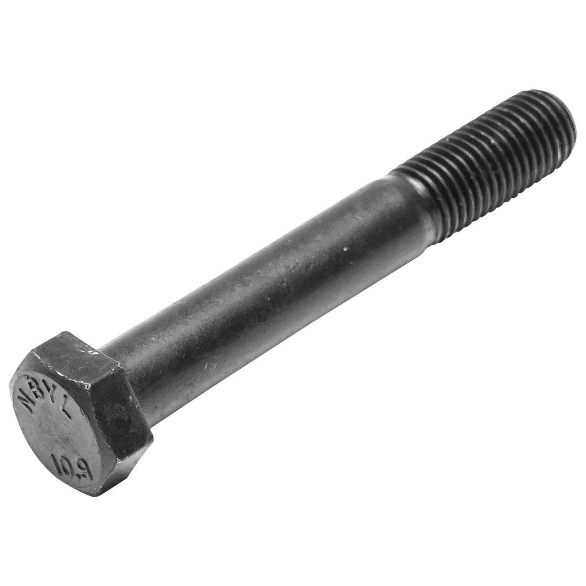 Black screw with hexagonal head DIN 931 M16x110 G10.9 25 pcs/bag