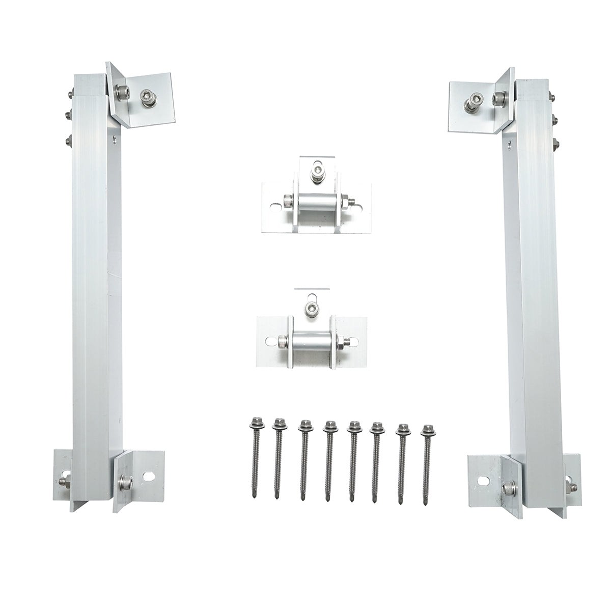 Adjustable supports for mounting photovoltaic solar panels with adjustable angle Breckner Germany