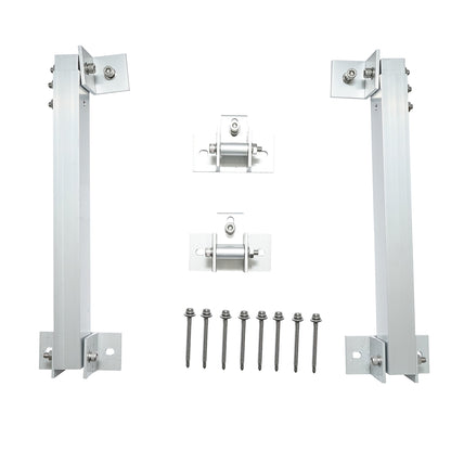 Adjustable supports for mounting photovoltaic solar panels with adjustable angle Breckner Germany