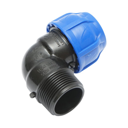 Compression fitting with external thread D32mmx1-1/4 toll PN16, for irrigation systems