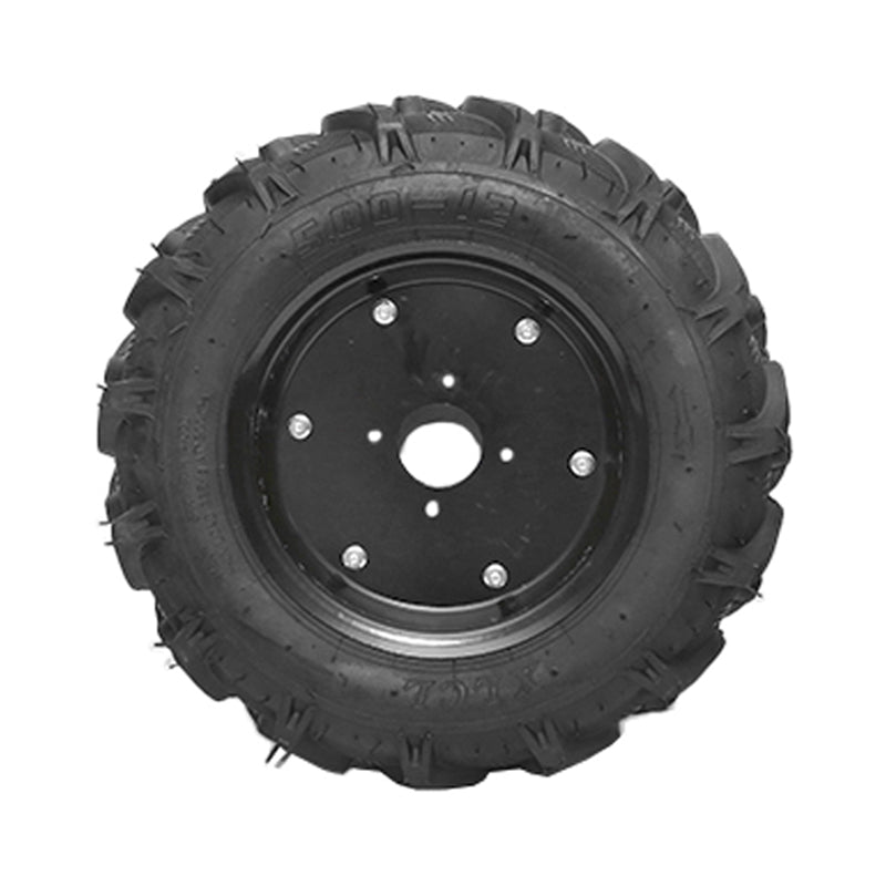 Complete wheel 500/12 R1 6PR with black rim