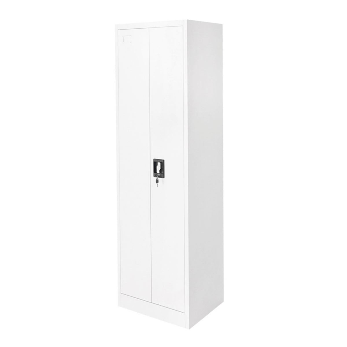 Metal cabinet with dimensions 1700x500x400mm with 2 secured doors, for cleaning products, gray Breckner Germany