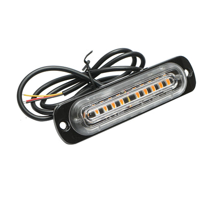 LED marker lamp 12-24V, 10W, yellow, 10 LEDs 110x30x10mm