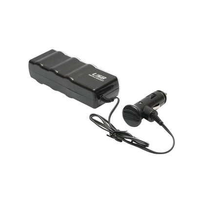 Triple adapter for lighter and 1 USB port with 1m cable