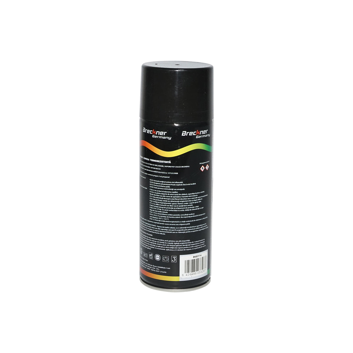 Acrylic heat-resistant spray paint at 400 degrees black 450ml Breckner Germany