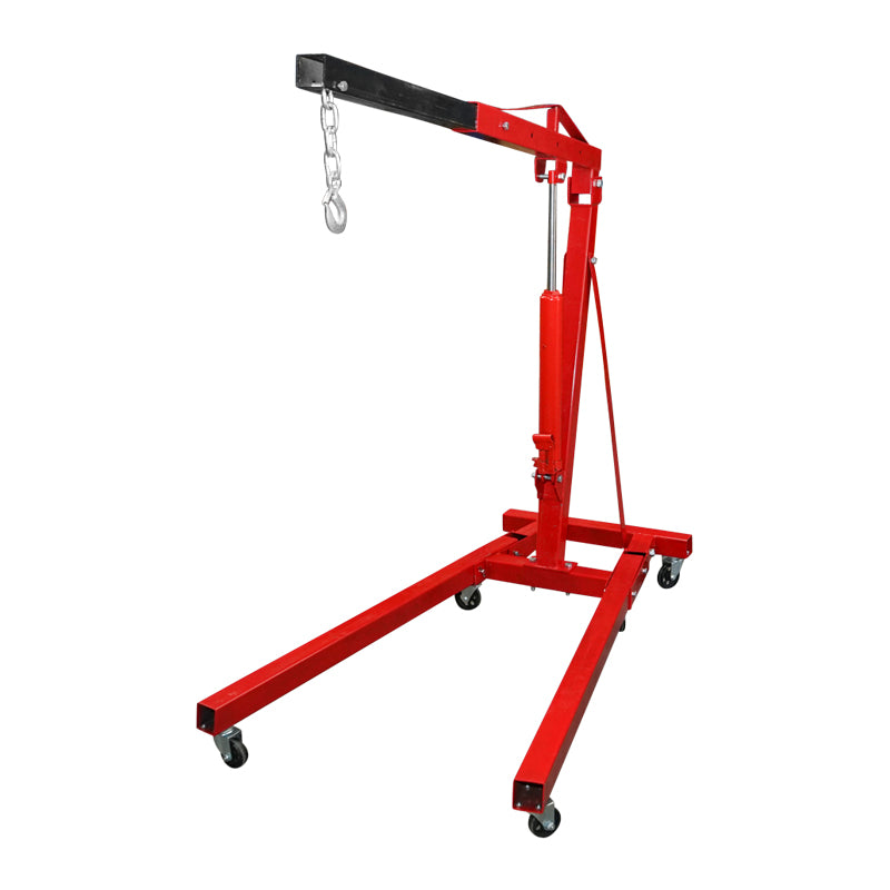 Folding hydraulic crane type giraffe for workshop 2T