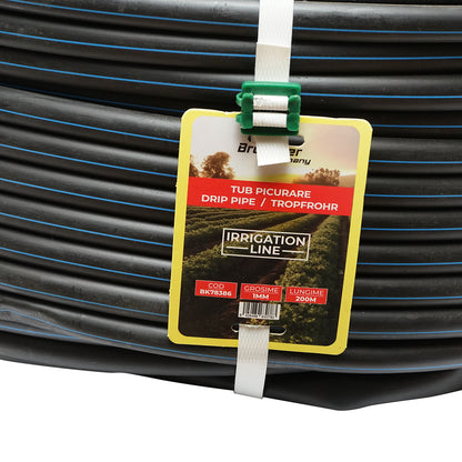 Blind drip tube for irrigation D16 mm without holes 200m Breckner Germany