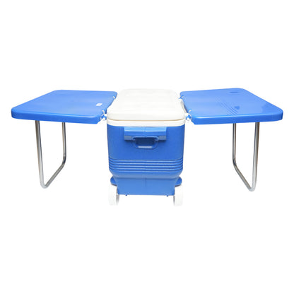 45L blue picnic freezer with table 610x405x445mm Breckner Germany