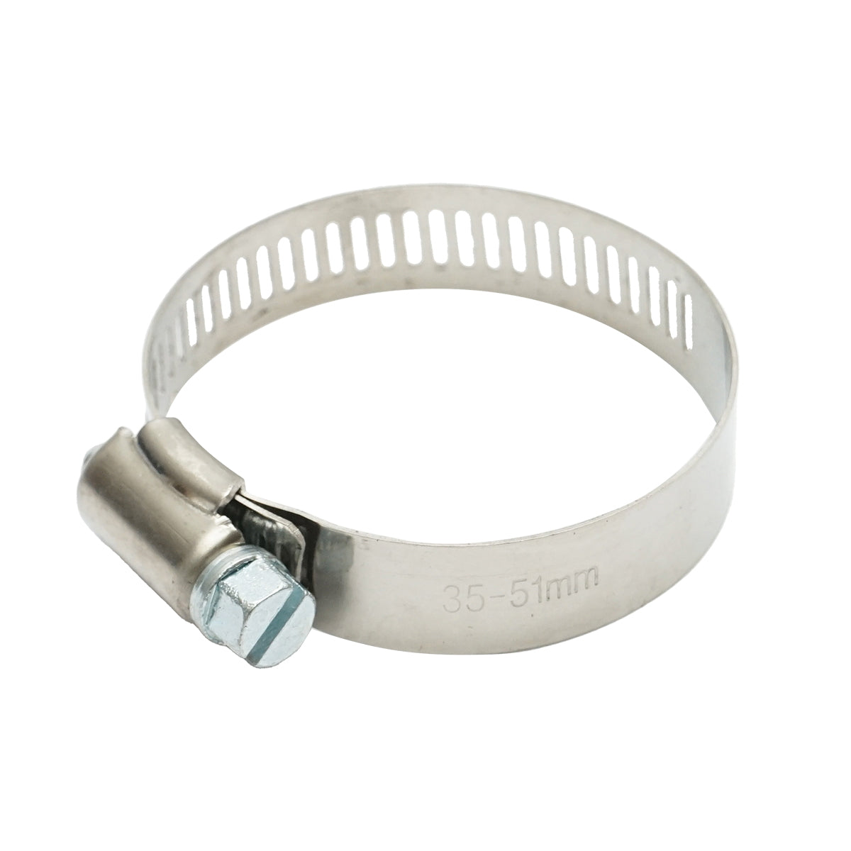 Adjustable stainless steel hose clamp 35-57mm