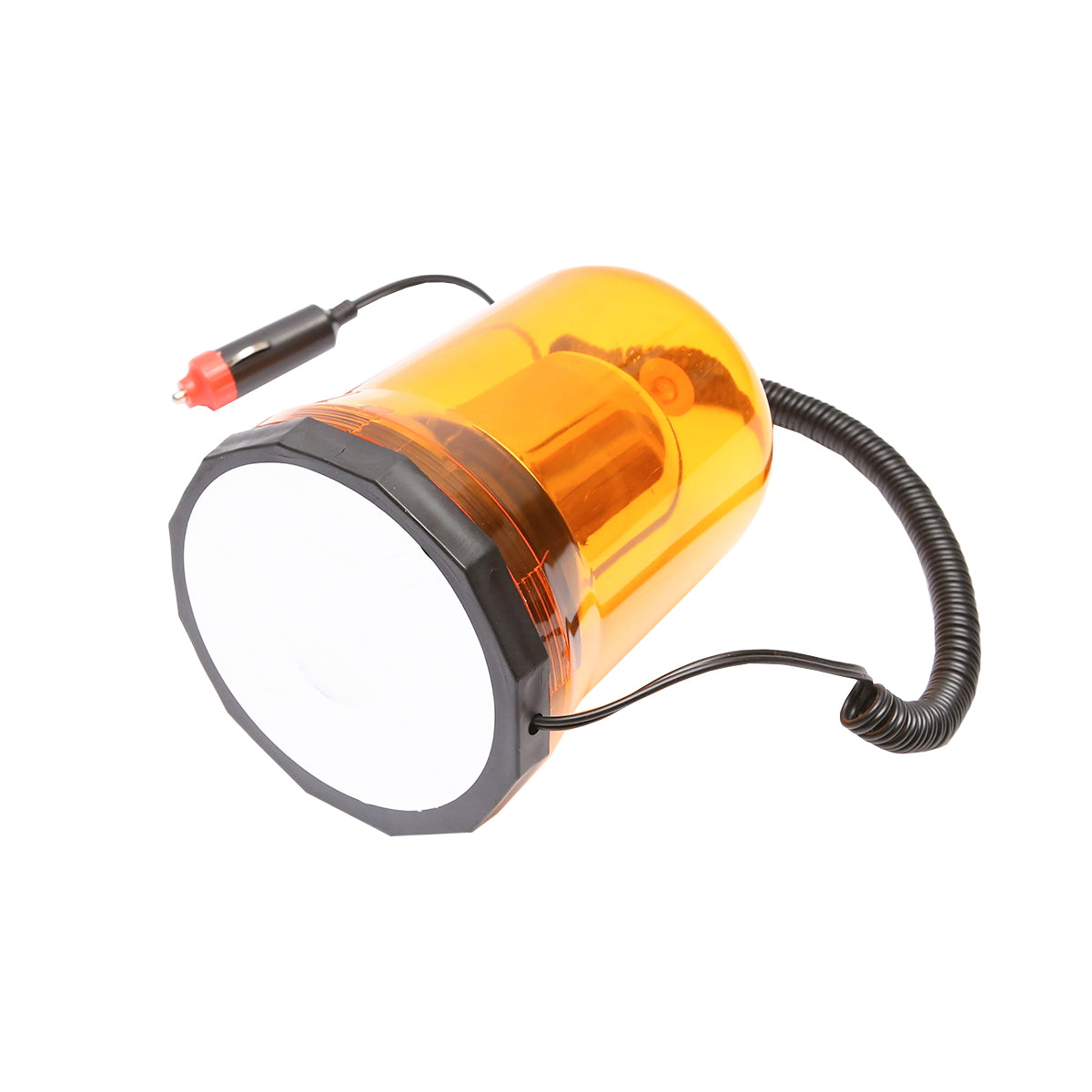24V yellow beacon with magnetic mount