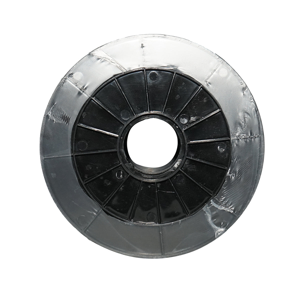 Roll of black-white elastic wire 7mm, 3x0.3mm SS stainless steel, 4.5 Ohm/m 25m electric fence Breckner Germany
