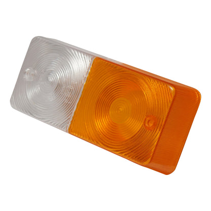 Disperser/front signaling lamp glass white-yellow 180x80x43mm