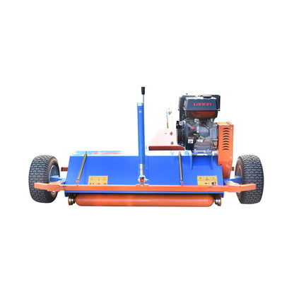 ATV120 plant residue shredder 115cm with 15HP motor, towable, Breckner Germany