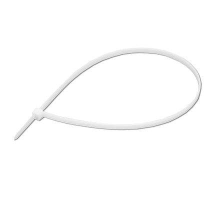 Facet, plastic collar 4.8x380mm white, set of 100 pieces Breckner Germany