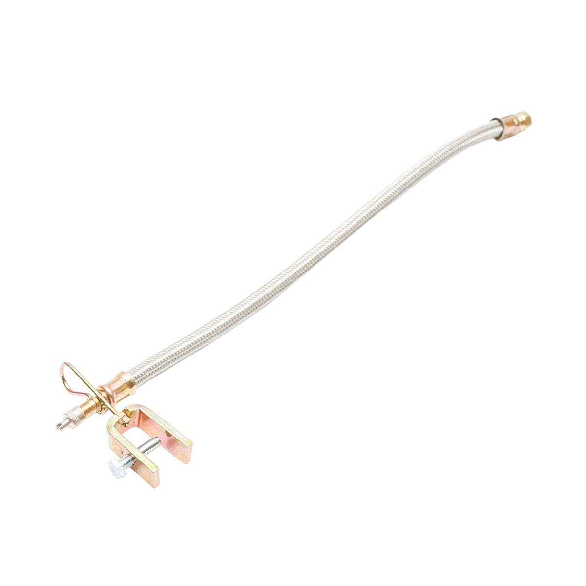 Wheel valve extension with metal protection and clip with screw 50/400mm