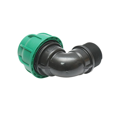 Compression fitting with external thread D40mmx1-1/4 toll, PN10 bar for irrigation systems