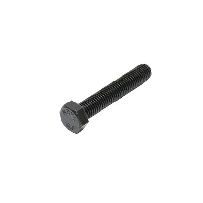 Set of 25 black hexagonal head screws DIN 933 M18x100 G10.9