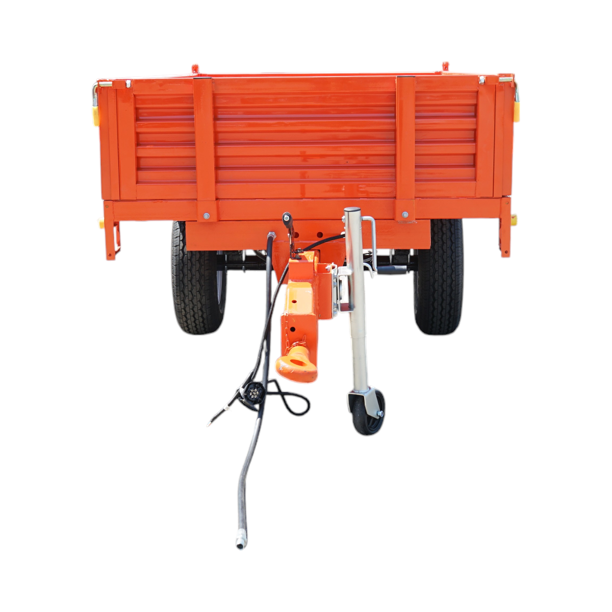 1.5T tipping trailer with electrical system, single axle, and 185R14 tires