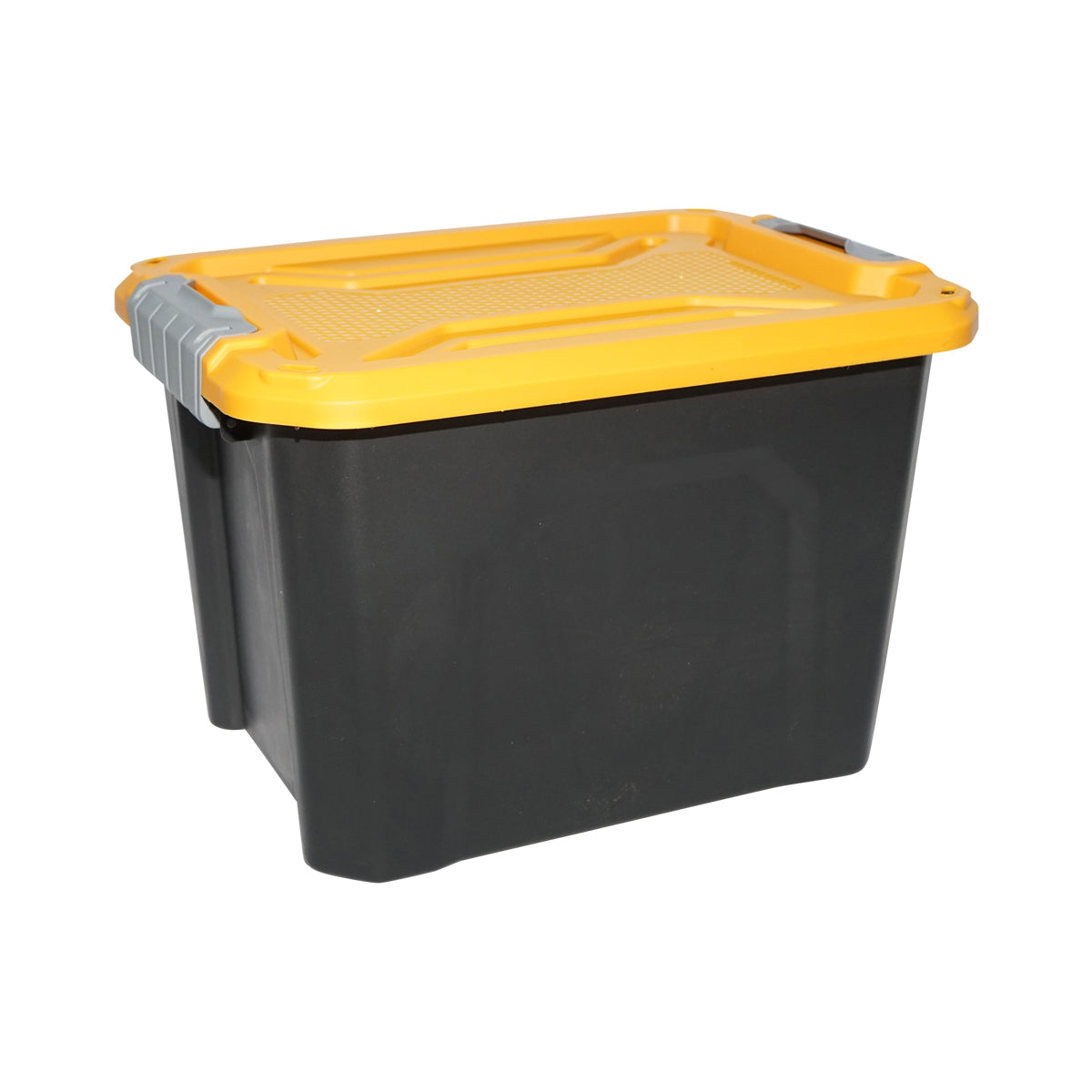 Box, heavy duty storage box 18L with lid, yellow 385x295x260mm Breckner Germany