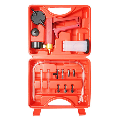Car tester pump kit for checking pressure and vacuum of brakes, ABS, EGR