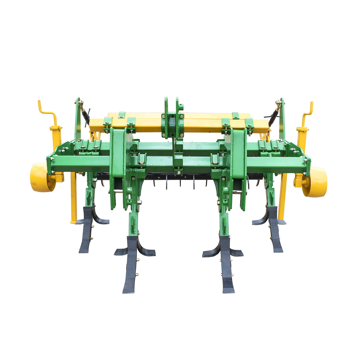 Scarifier with 4 fingers and 2 drums with spikes