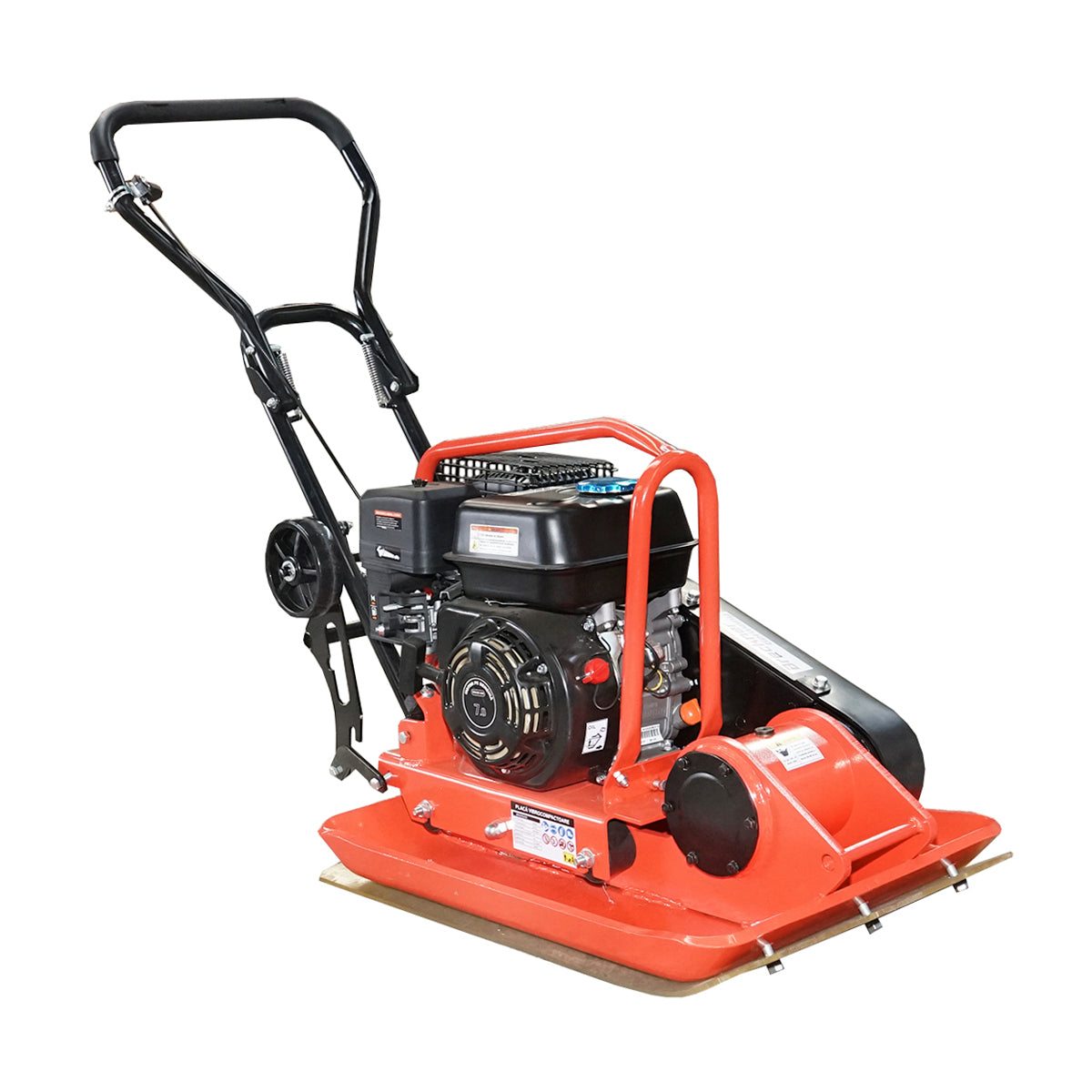 C100-A plate compactor with a working surface of 690x460mm, standard euro 5 engine, 196CC/6.5HP, 5400 RPM, 106Kg Breckner Germany