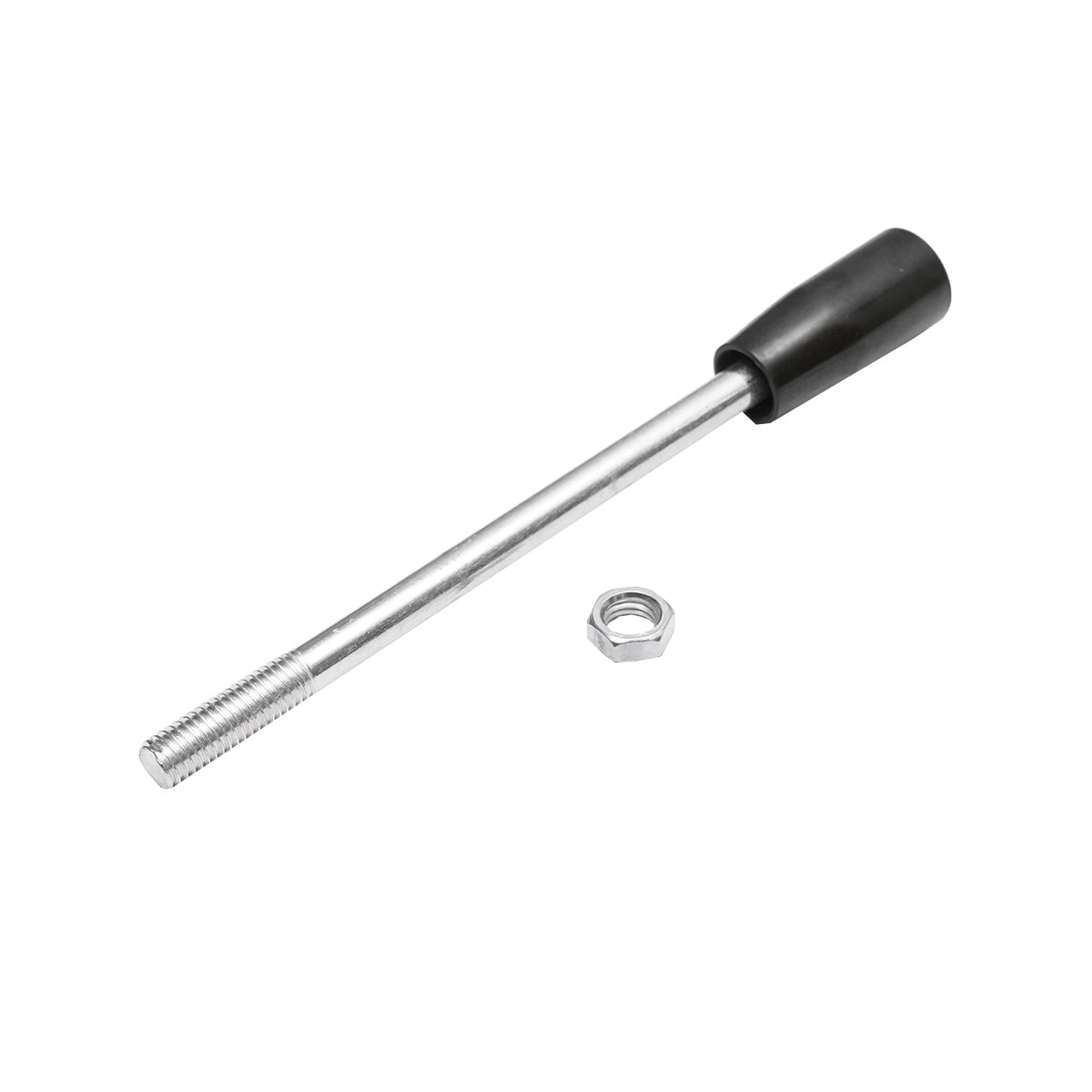 Hydraulic distributor lever with handle and nut