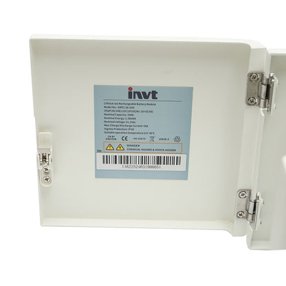Li-ion LifePo4 storage battery 2.56KWh, 50Ah INVT for solar systems GRP2.56-SHV IP65