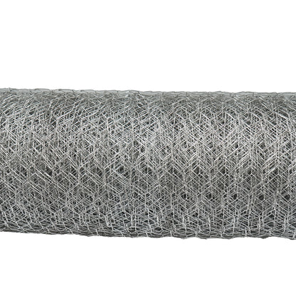 Fence mesh L20m, H120cm, woven, galvanized with 25mm holes, for fencing.