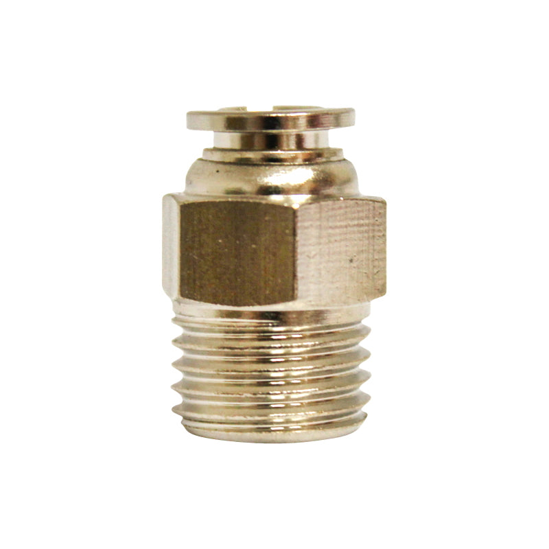 Right quick connector made of metal and metal screw fi 6 with M14.
