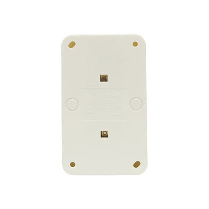 Double Schuko socket with grounding, white PT 16A, 250V applied with child protection Breckner Germany